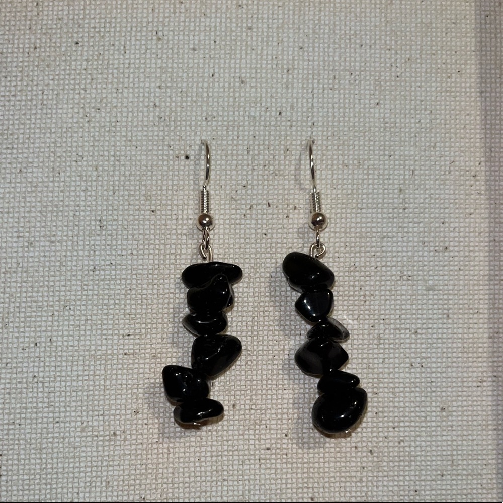 Black Crystal Earrings